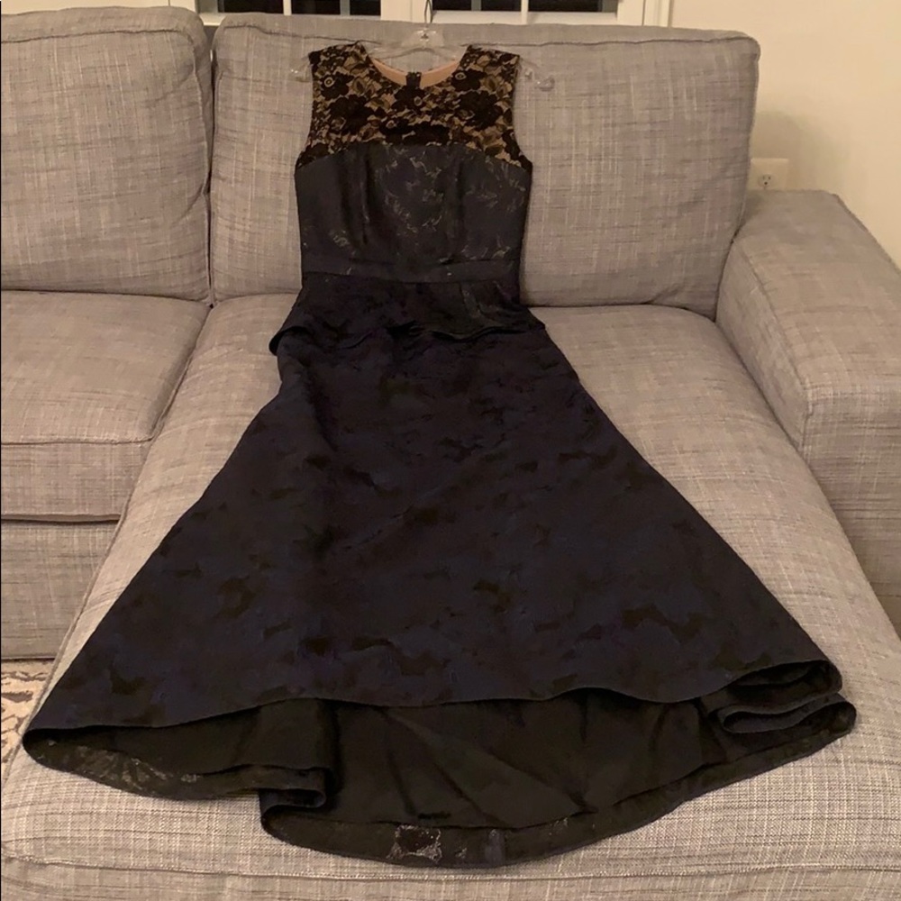Carmen Marc Valvo peplum gown